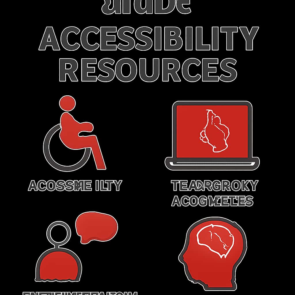 Illustration depicting accessibility features of 91 Clube.