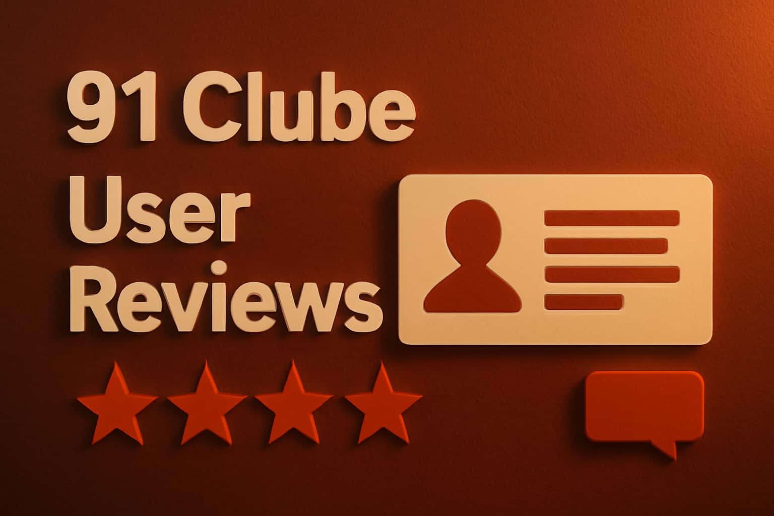 An informative scene illustrating user reviews of 91 Clube.