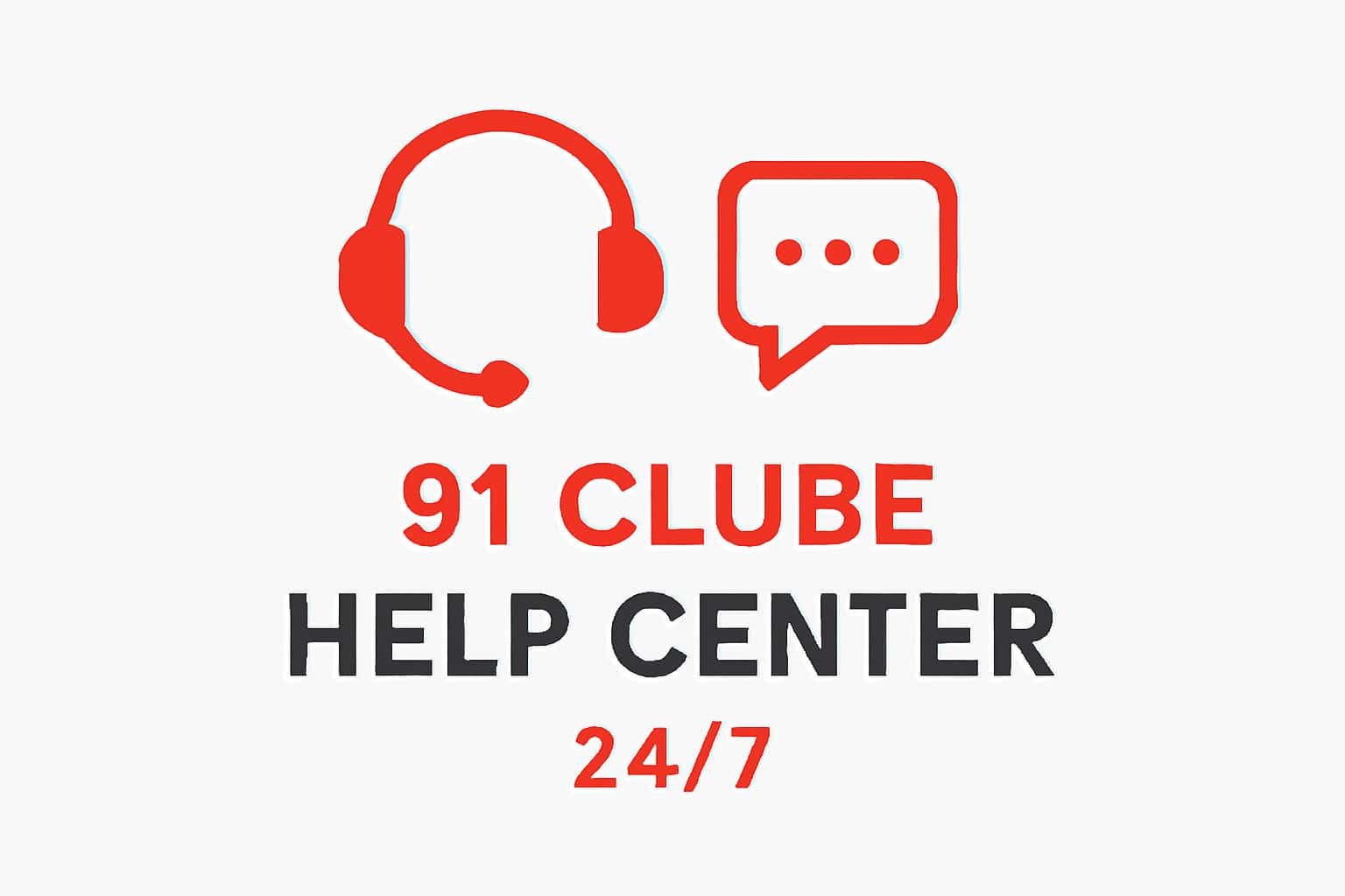 91 Clube Help Center 24/7 Interface