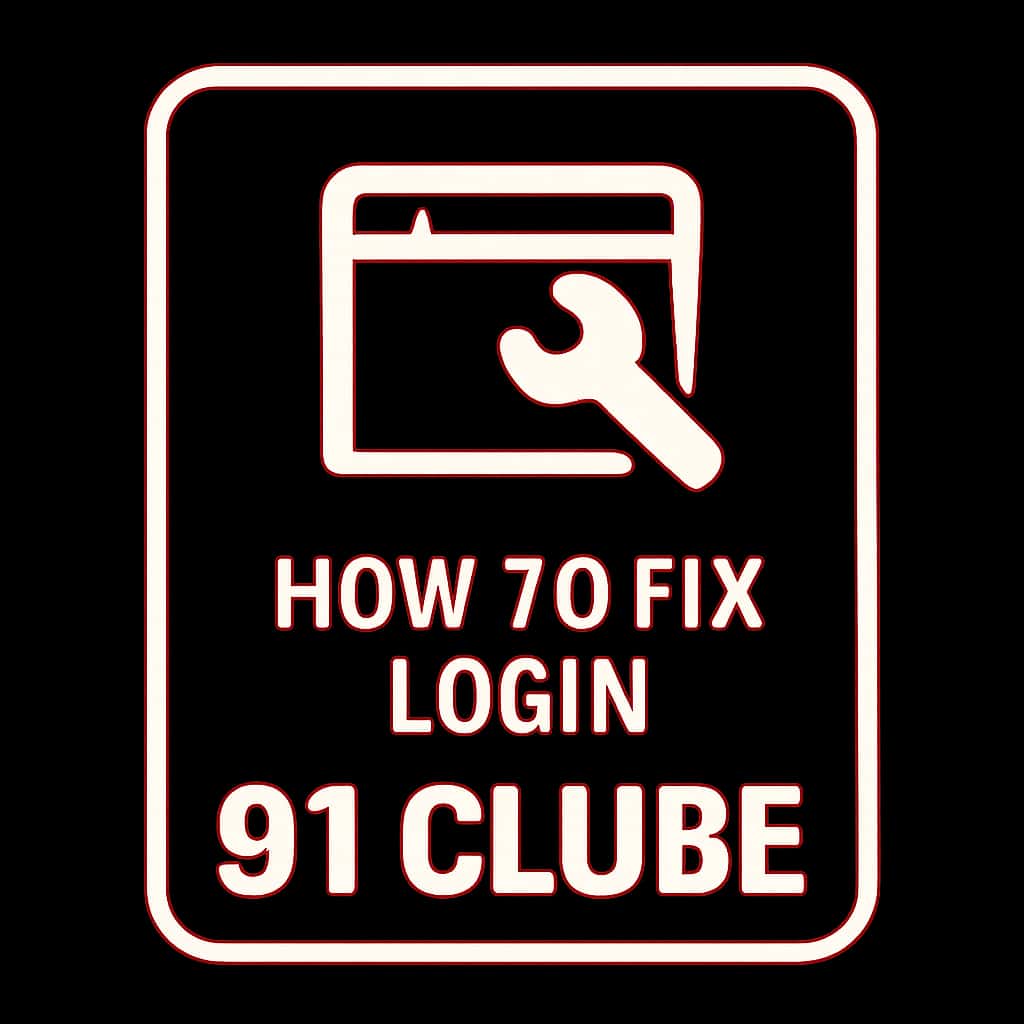 A professional icon denoting assistance for 91 Clube login issues.