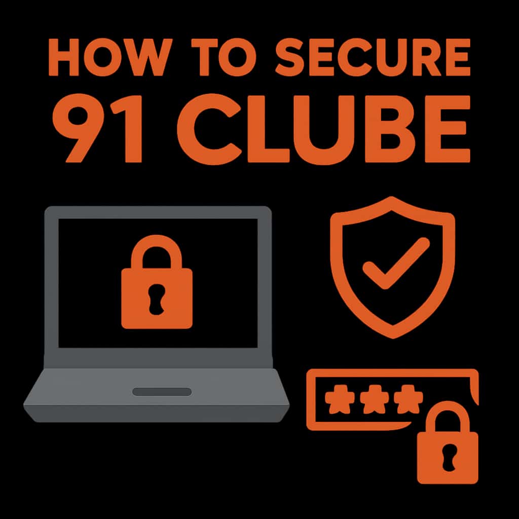 Illustration showing security measures for 91 Clube.