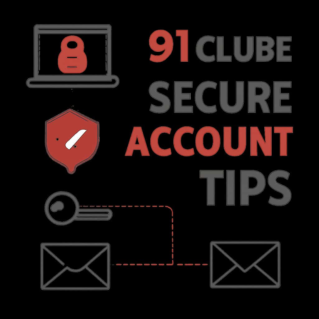 Diagram illustrating account security measures for 91 Clube.