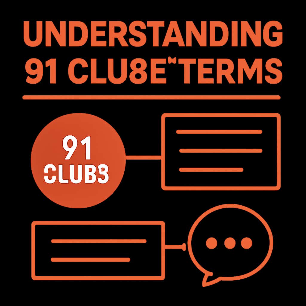 An educational diagram for Understanding 91 Clube Terms.